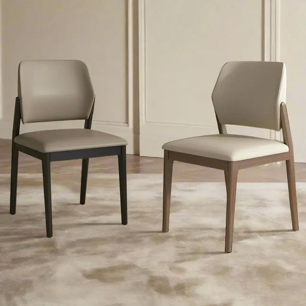 Walnut Wood Comfort Dining Chairs-MinimalisticDecor.com