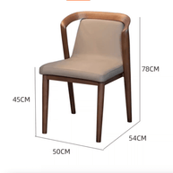 Walnut Wood Designer Dining Chairs – Timeless Elegance in Solid Wood-MinimalisticDecor.com