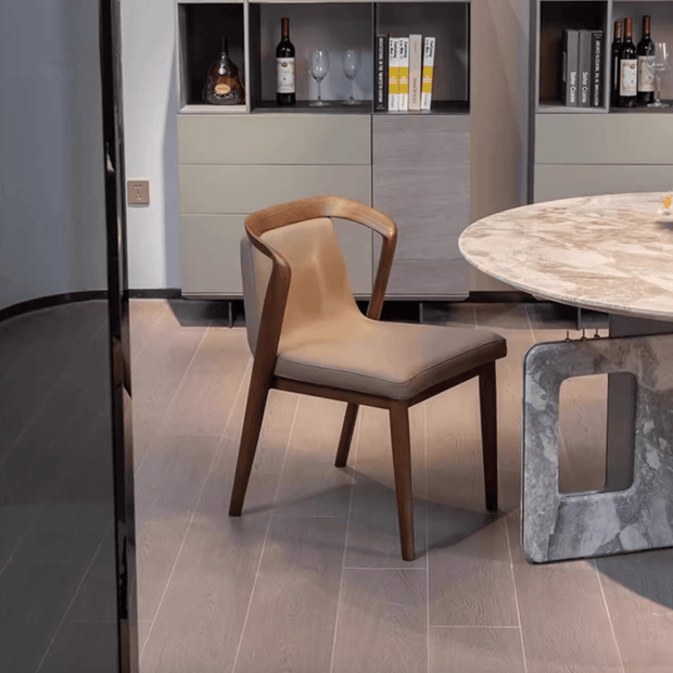 Walnut Wood Designer Dining Chairs – Timeless Elegance in Solid Wood-MinimalisticDecor.com