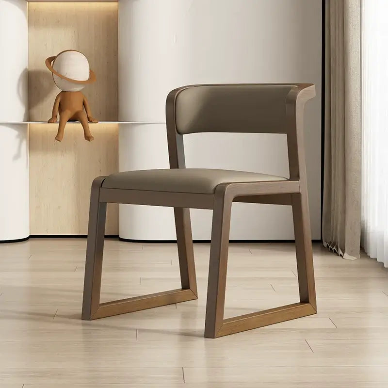 Walnut Wood Full Comfort Dining Chairs – Brown and Black Finishes-MinimalisticDecor.com