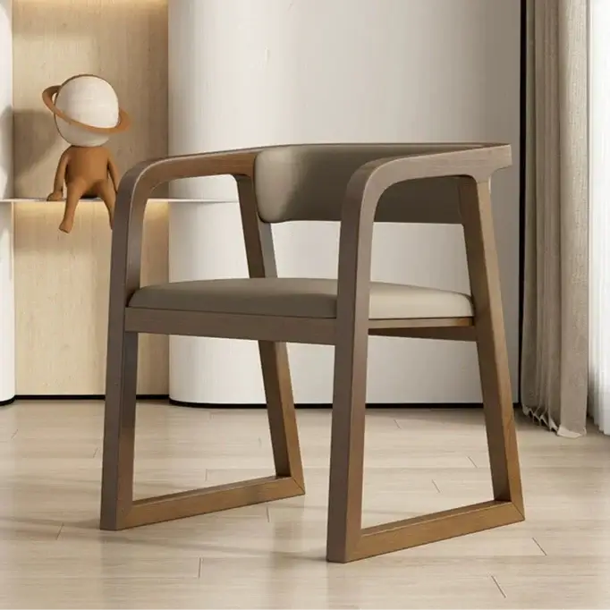 Walnut Wood Full Comfort Dining Chairs – Brown and Black Finishes-MinimalisticDecor.com