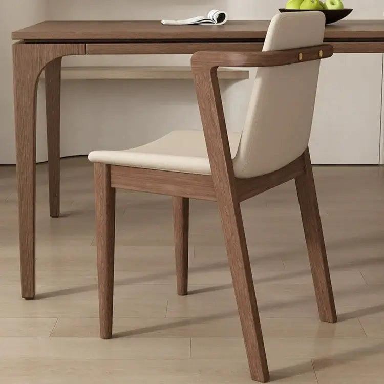 Walnut Wood Low Arch Dining Chairs – Light, Brown & Black Finishes-MinimalisticDecor.com