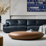 Walnut Wood Pebble Coffee Table – Organic Modern Design in Raw Finish-MinimalisticDecor.com