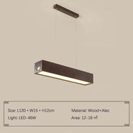 Walnut Wood Rectangular Hanging Light-MinimalisticDecor.com