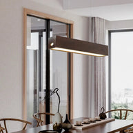 Walnut Wood Rectangular Hanging Light-MinimalisticDecor.com