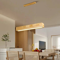 Walnut Wood Rectangular Hanging Light-MinimalisticDecor.com