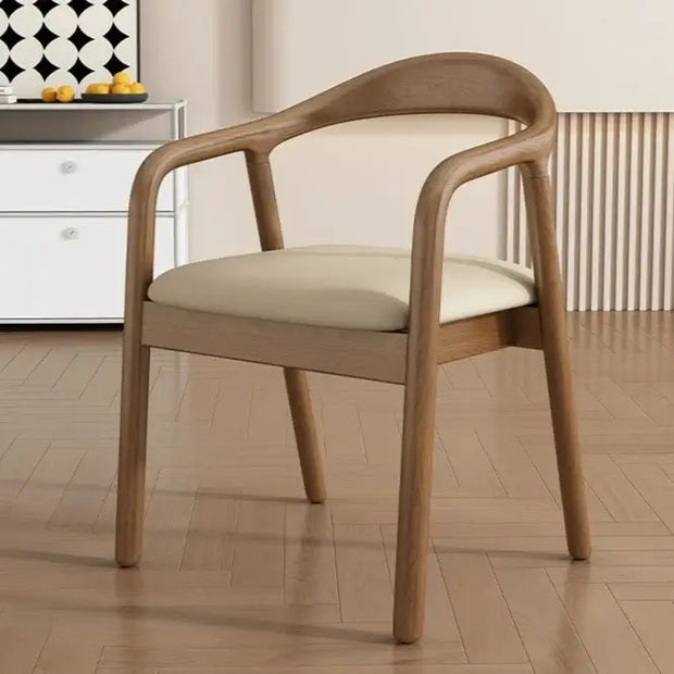 Walnut Wood Rustic Dining Chair – Handcrafted Natural Charm-MinimalisticDecor.com