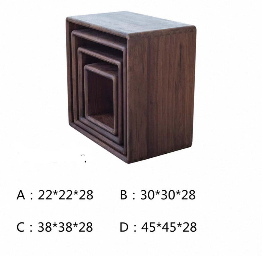 Walnut Wood Wall Hanging Shelves – Pure Solid Walnut in Multiple Sizes-MinimalisticDecor.com