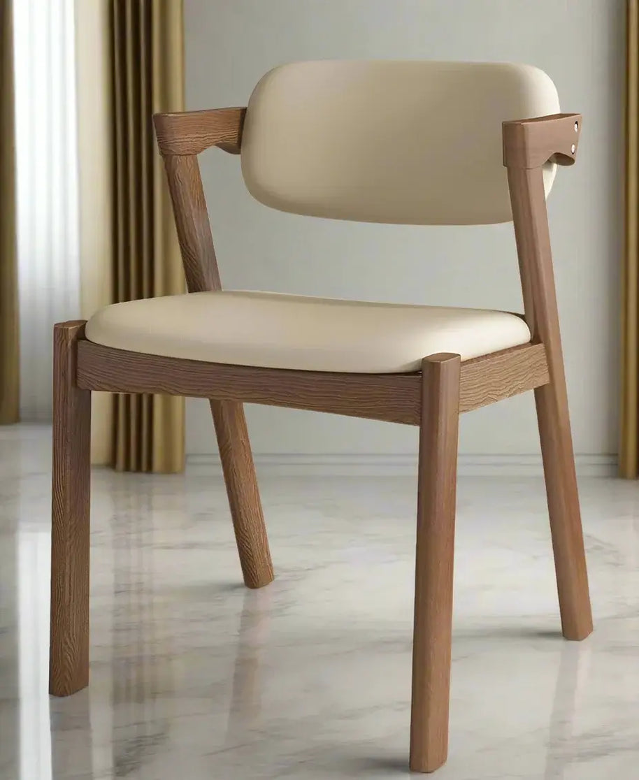 Walnut Wood Zig Zag Dining Chairs – Modern Design-MinimalisticDecor.com