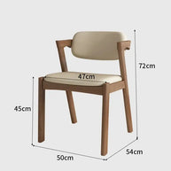 Walnut Wood Zig Zag Dining Chairs – Modern Design-MinimalisticDecor.com