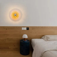 Water Ripple Glass Wall Light – Textured Glass Sconce-MinimalisticDecor.com