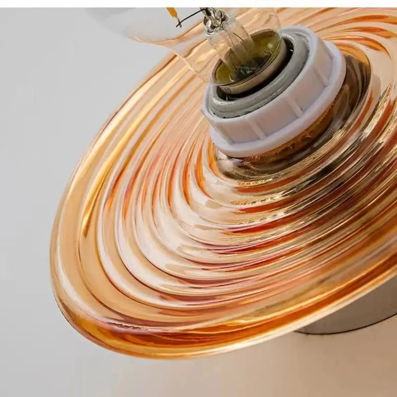Water Ripple Glass Wall Light – Textured Glass Sconce-MinimalisticDecor.com