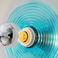 Water Ripple Glass Wall Light – Textured Glass Sconce-MinimalisticDecor.com