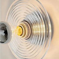 Water Ripple Glass Wall Light – Textured Glass Sconce-MinimalisticDecor.com
