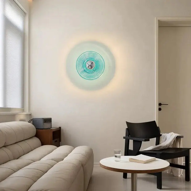 Water Ripple Glass Wall Light – Textured Glass Sconce-MinimalisticDecor.com