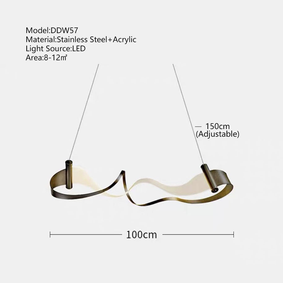 Wave Chandelier: Stylish Lighting for Any Space-MinimalisticDecor.com