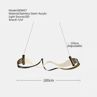 Wave Chandelier: Stylish Lighting for Any Space-MinimalisticDecor.com