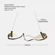 Wave Chandelier: Stylish Lighting for Any Space-MinimalisticDecor.com
