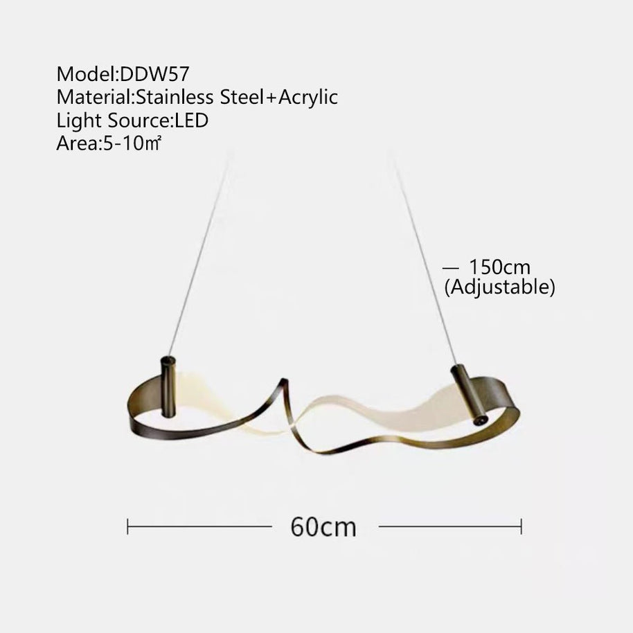 Wave Chandelier: Stylish Lighting for Any Space-MinimalisticDecor.com