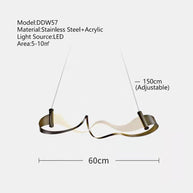 Wave Chandelier: Stylish Lighting for Any Space-MinimalisticDecor.com
