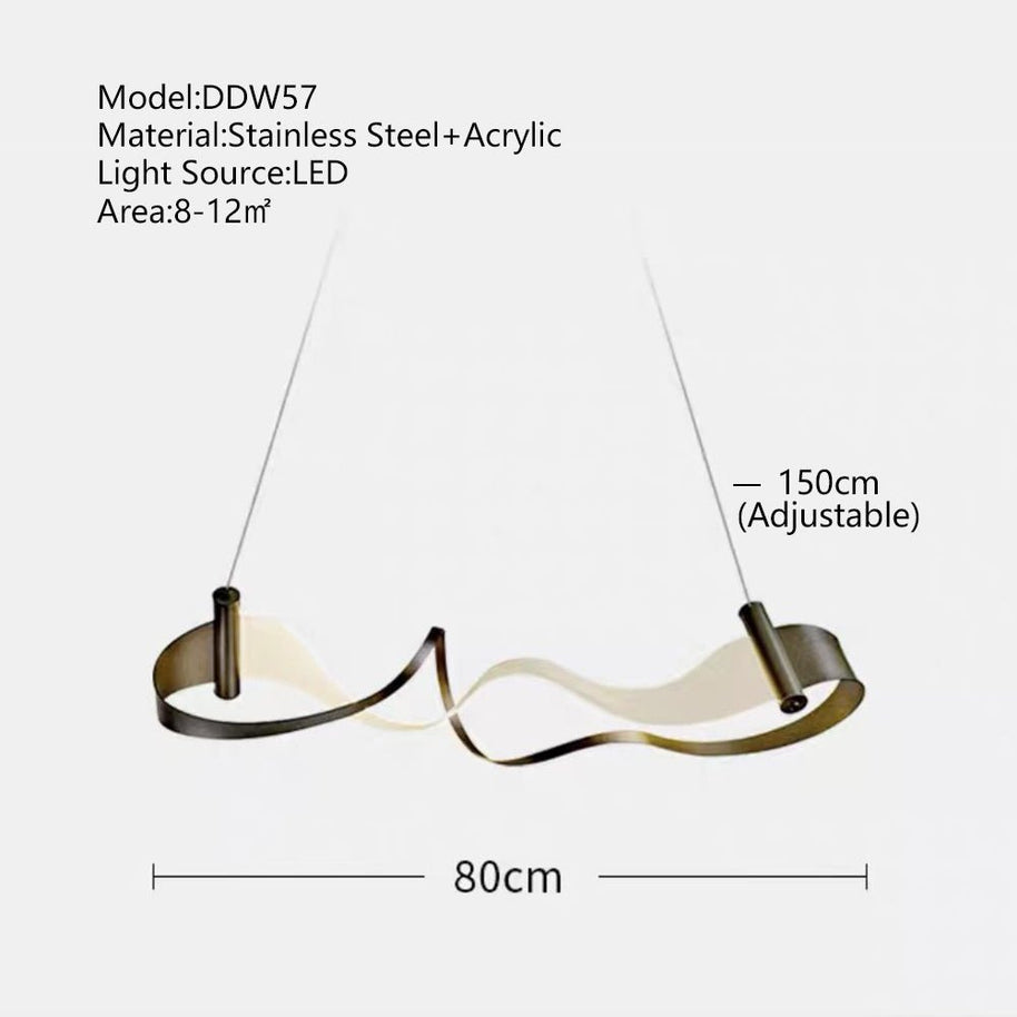 Wave Chandelier: Stylish Lighting for Any Space-MinimalisticDecor.com