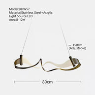 Wave Chandelier: Stylish Lighting for Any Space-MinimalisticDecor.com