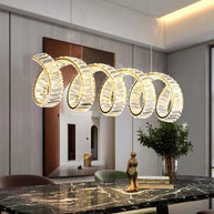 Wave Crystal Pendant Light: Enhance Your Space-MinimalisticDecor.com
