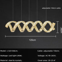 Wave Crystal Pendant Light: Enhance Your Space-MinimalisticDecor.com