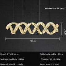 Wave Crystal Pendant Light: Enhance Your Space-MinimalisticDecor.com
