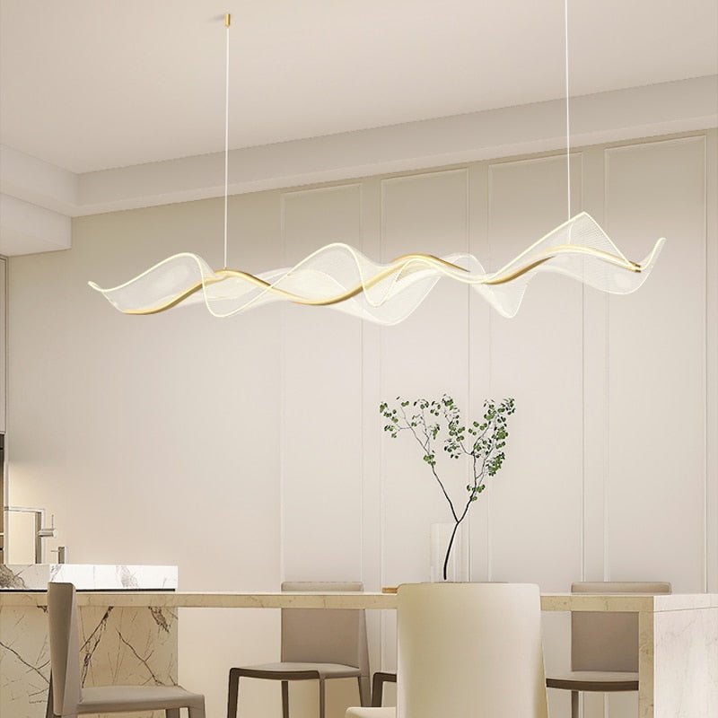 Wave LED Hanging Light for Dining and Kitchen Island-MinimalisticDecor.com