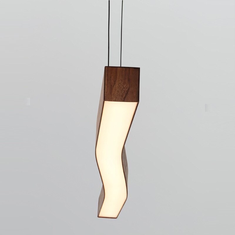 Wave Light: Wooden Wave Bar Hanging Light for Kitchen-MinimalisticDecor.com