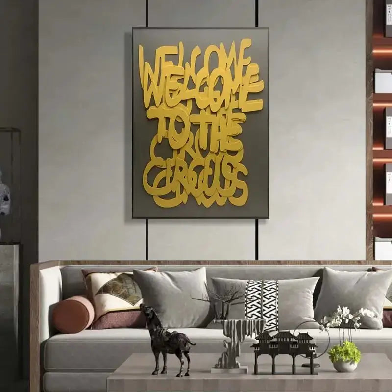 Welcome to the Circus 3d Wooden Wall Art-MinimalisticDecor.com