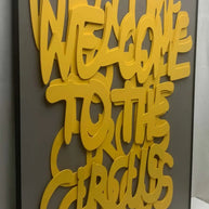Welcome to the Circus 3d Wooden Wall Art-MinimalisticDecor.com