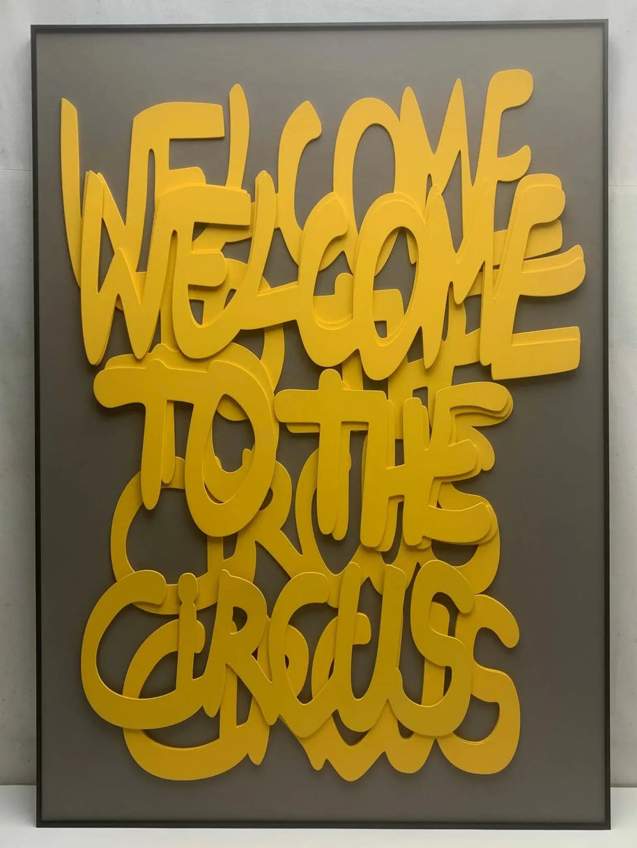 Welcome to the Circus 3d Wooden Wall Art-MinimalisticDecor.com