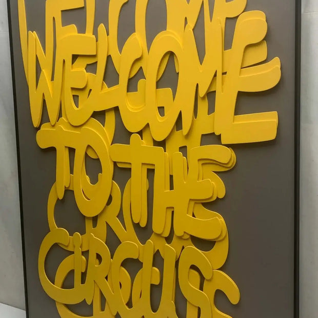 Welcome to the Circus 3d Wooden Wall Art-MinimalisticDecor.com