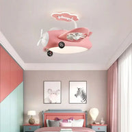 Whimsical Airplane Ceiling Light with Fan – Perfect for Kids Rooms-MinimalisticDecor.com