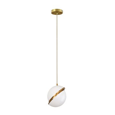 White Glass Ball Bubble LED Pendant Lights - Modern Style-MinimalisticDecor.com