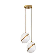 White Glass Ball Bubble LED Pendant Lights - Modern Style-MinimalisticDecor.com
