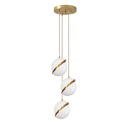 White Glass Ball Bubble LED Pendant Lights - Modern Style-MinimalisticDecor.com