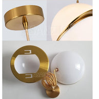 White Glass Ball Bubble LED Pendant Lights - Modern Style-MinimalisticDecor.com
