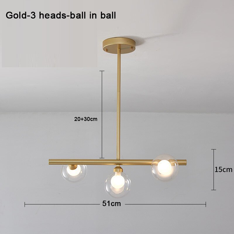 White Glass Ball Chandelier - Stunning Lighting Fixture-MinimalisticDecor.com