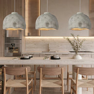 Wind Pendant Lustre Lighting – Sculptural Resin LED Cord Light-MinimalisticDecor.com