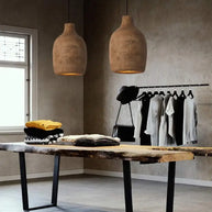 Wind Pendant Lustre Lighting – Sculptural Resin LED Cord Light-MinimalisticDecor.com