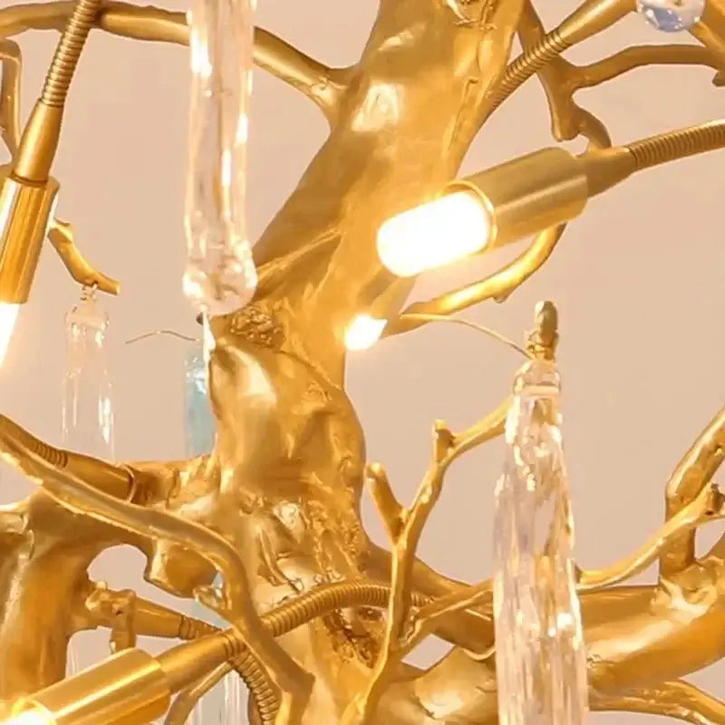 Winter Tree Colourful Crystal Tunes Chandelier Lighting-MinimalisticDecor.com