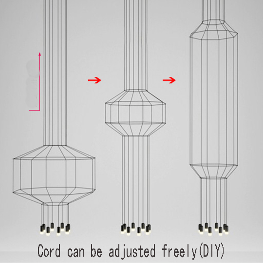 Wireflow LED Chandelier - Illuminate Your Space-MinimalisticDecor.com