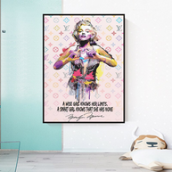 Wise Girl: Marilyn Monroe Pop Icon Wall Art-MinimalisticDecor.com