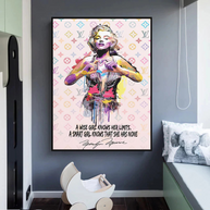 Wise Girl: Marilyn Monroe Pop Icon Wall Art-MinimalisticDecor.com