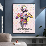 Wise Girl: Marilyn Monroe Pop Icon Wall Art-MinimalisticDecor.com