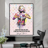 Wise Girl: Marilyn Monroe Pop Icon Wall Art-MinimalisticDecor.com
