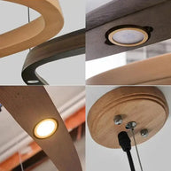Wooden Pendant Wave Lights Hanging-MinimalisticDecor.com